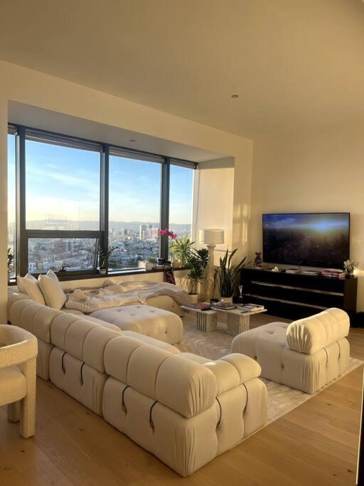Luxury Highrise Condo Downtown La Los Angeles Esterno foto